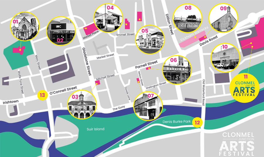 Clonmel Junction Arts Festival Venue Map