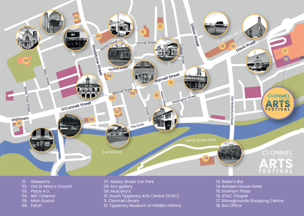 Clonmel Junction Arts Festival Venue Map